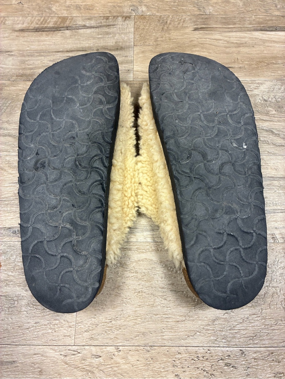 Birkenstock Papillio Big Buckle Shearling Teddy Arizona Sandals - Picture 8 of 11